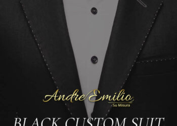 andre emilio custom black suit