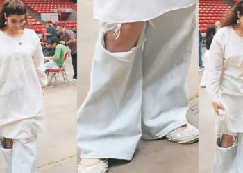 Hareem Farooq Faces Backlash Over Ripped Jeans Outfit at HUM Awards BTS Video