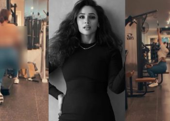 Faryal Mehmood shows latest fitness routine as she pushes herself in gym