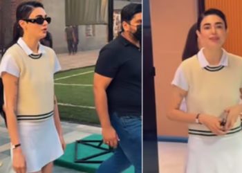 Saheefa Jabbar Khattak’s mini skirt look at phone launch steals the spotlight