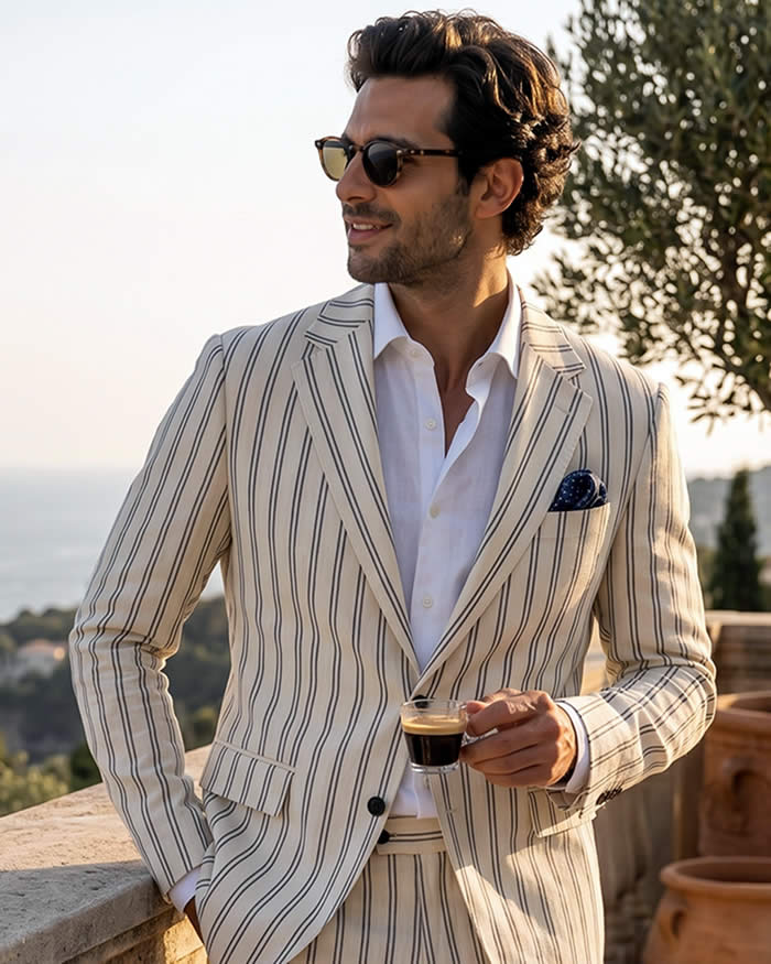 André Emilio Premium Linen Suit